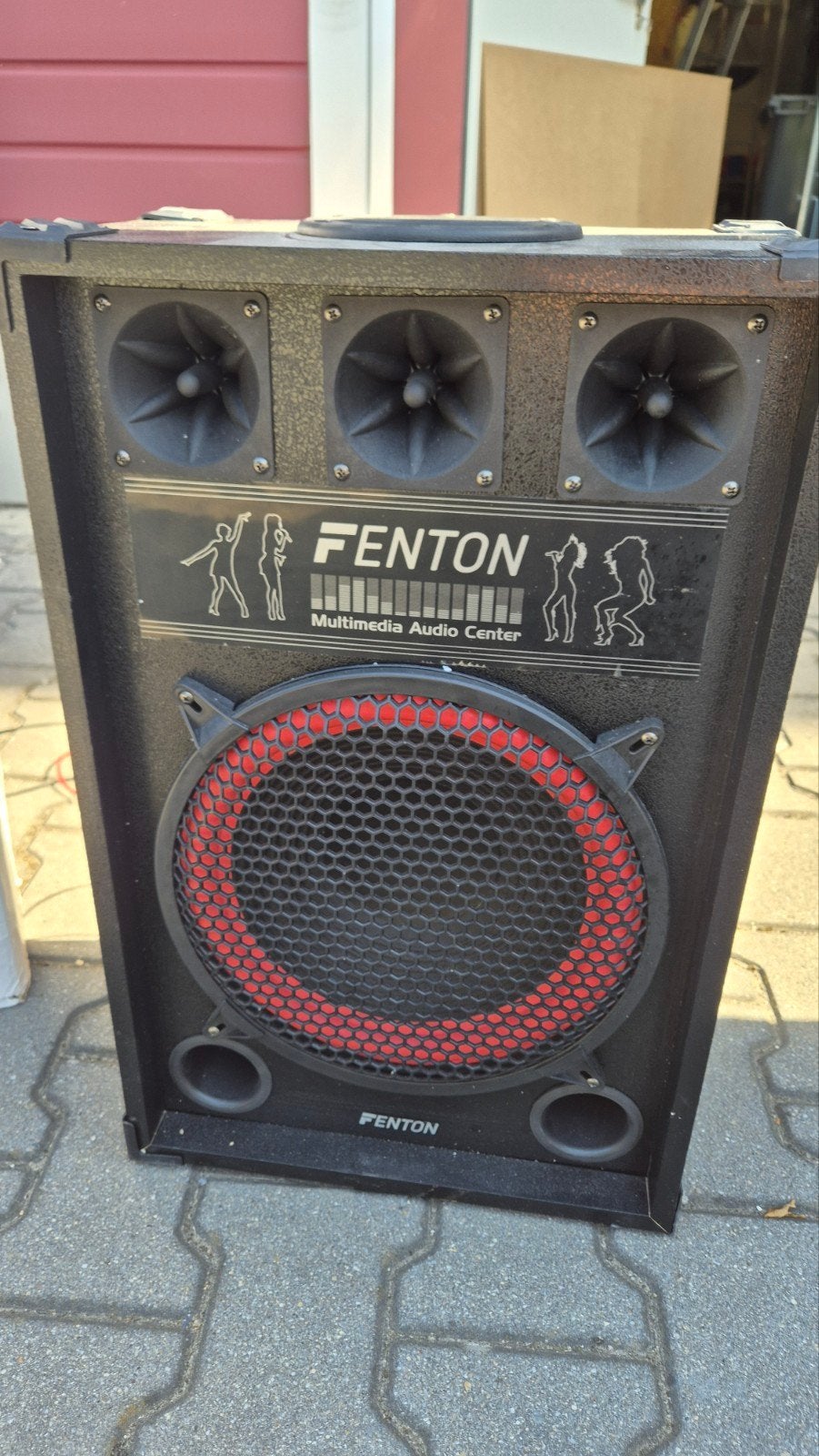 Fenton SPB-12 PA Actieve Speaker Set 12" - 800W incl 2x mic, Gebruikt, Party speaker, USB-aansluiting, Ophalen