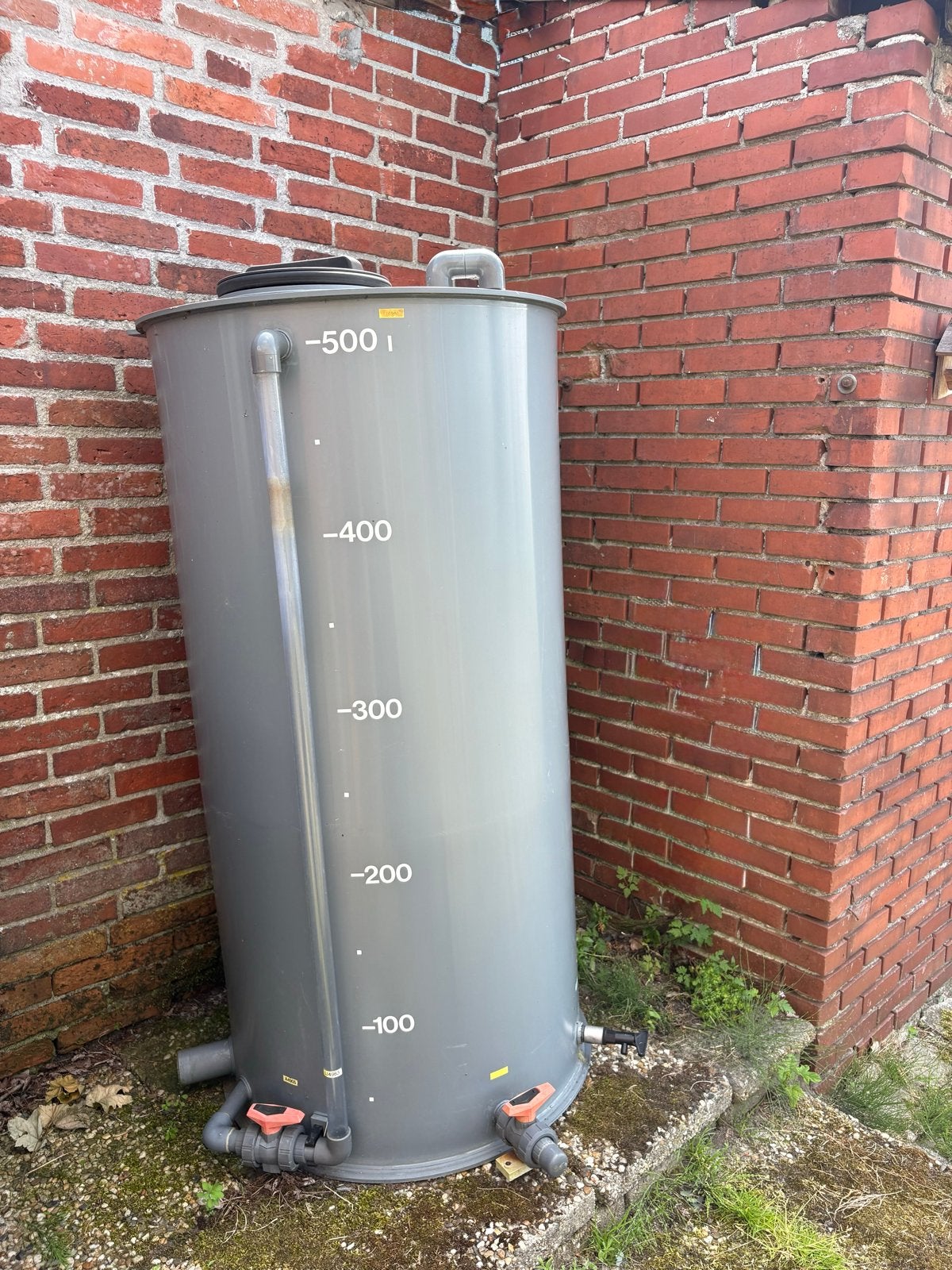 500 liter kunststof tank / procestank / regenton, Ophalen, Kunststof, Gebruikt, Met kraantje