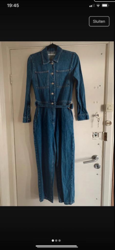 NA-KD Denim Jumpsuit Maat 36, Ophalen of Verzenden, Zo goed als nieuw, Maat 36 (S), Blauw