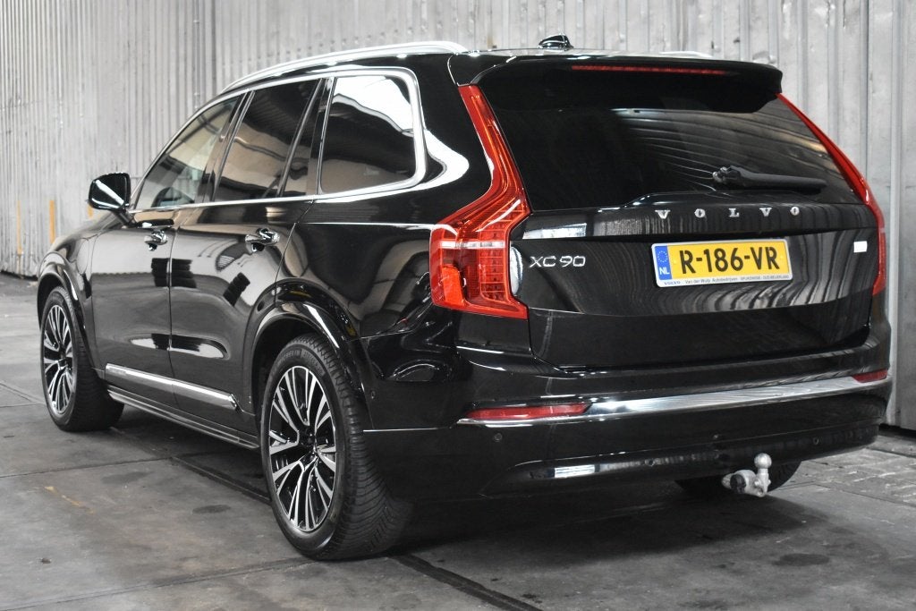 Volvo XC90 T8 455pk AWD [Long Range] Ultimate Bright | Lucht, Gebruikt, 4 cilinders, Zwart, Hybride Elektrisch/Benzine