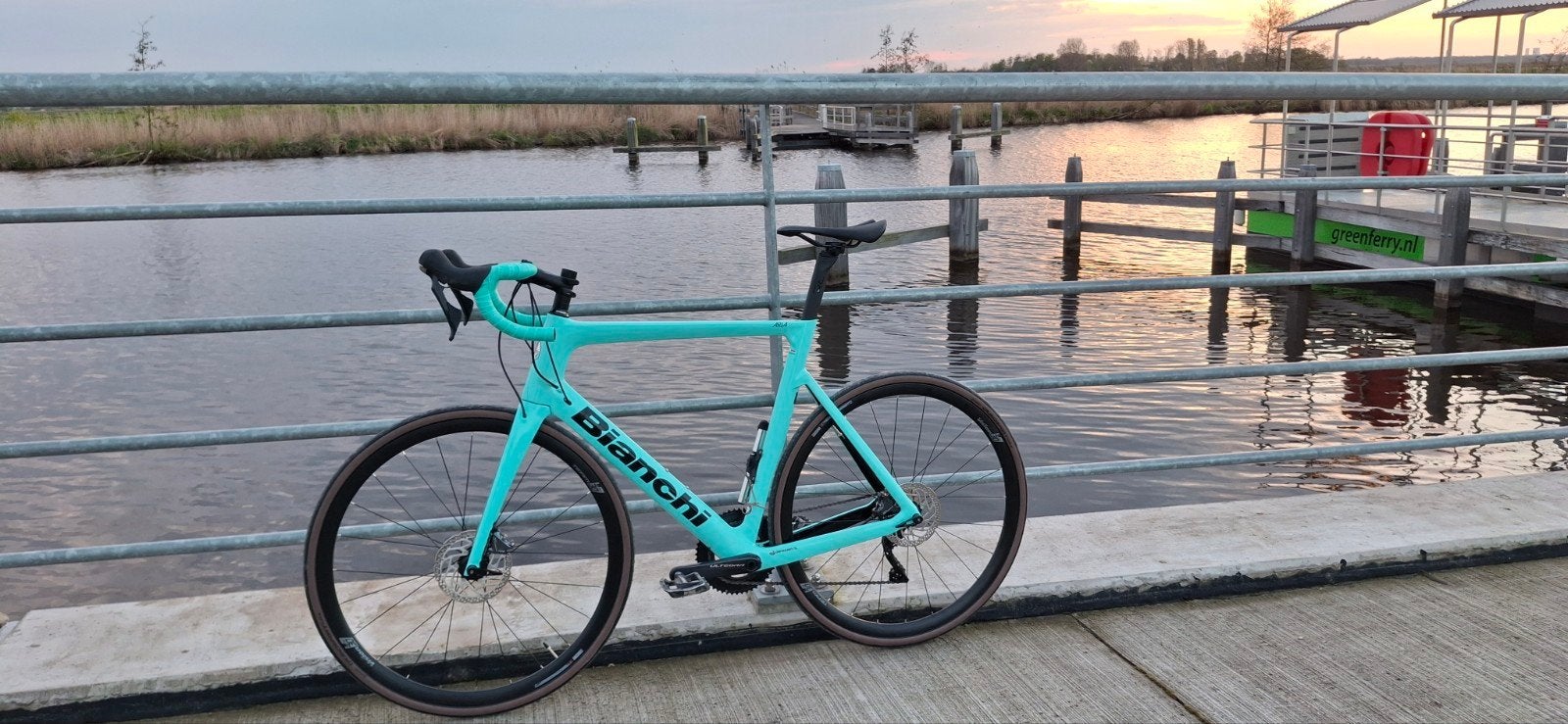 Bianchi Aria racefiets, 61cm, (XL), Shimano Ultegra, Fietsen en Brommers, 28 inch, Carbon, Heren, Zo goed als nieuw