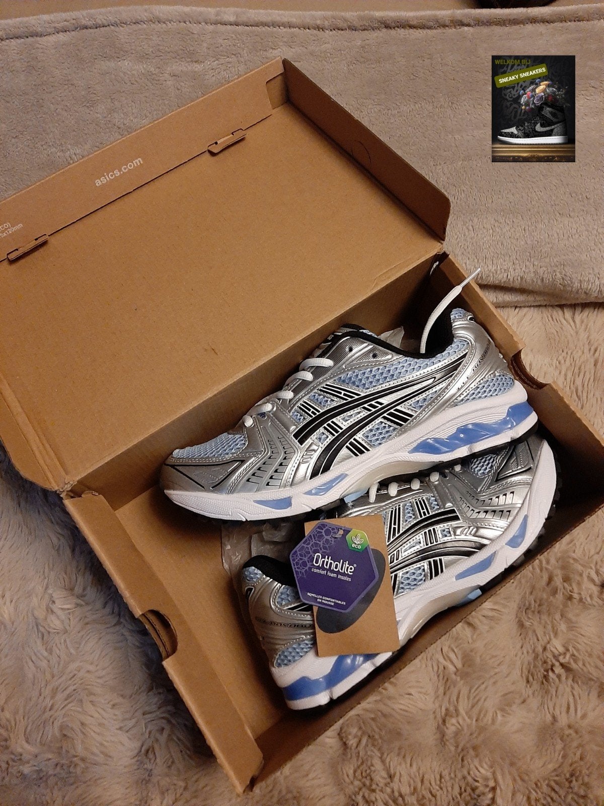 ASICS GEL-KAYANO 14 'Arctic Sky' maat 42 nieuw in doos, Blauw, Nieuw, Ophalen of Verzenden, Sneakers of Gympen