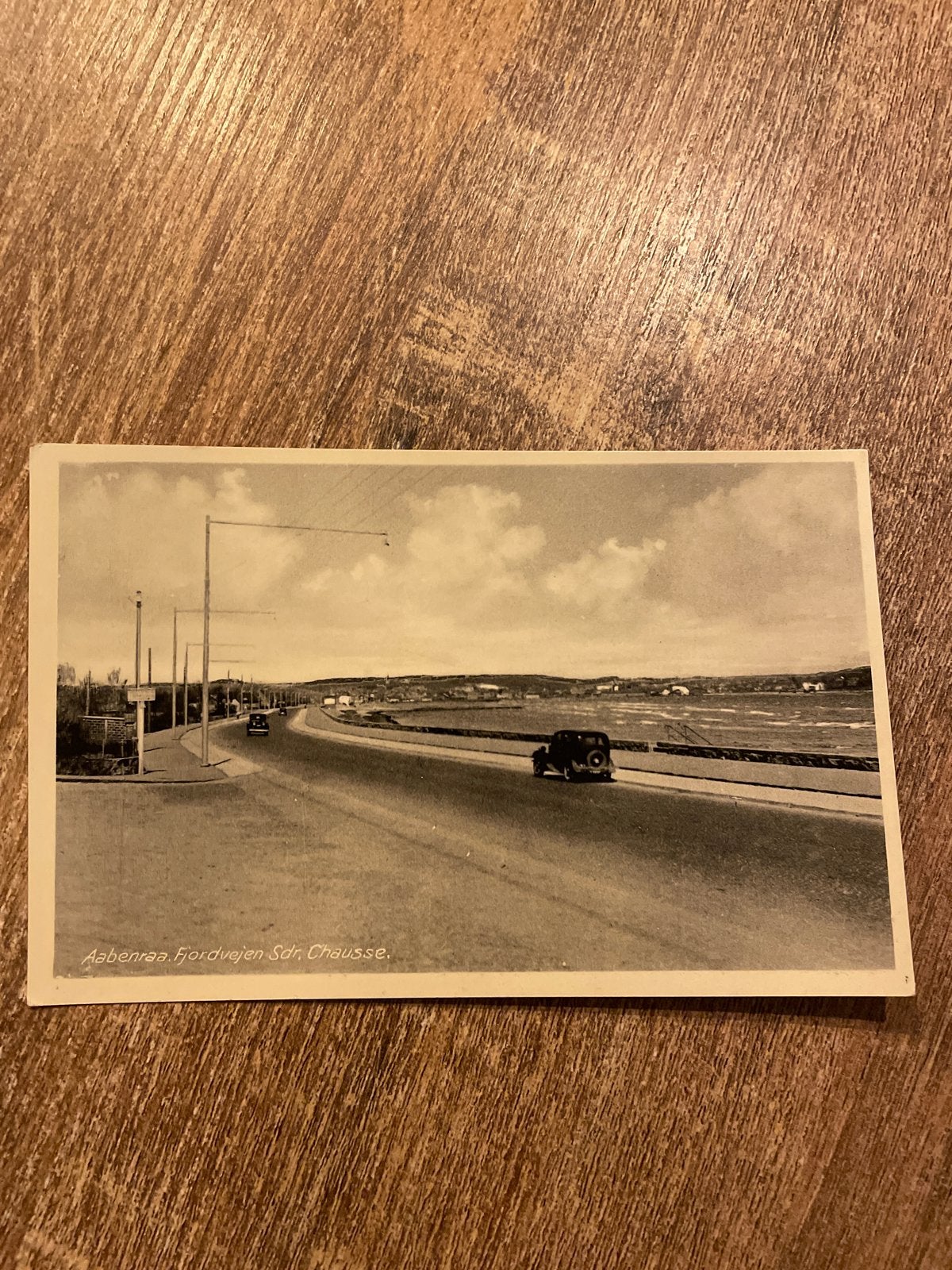 Ansichtkaart Aabenraa Fjordvejen Sdr. Chaussee, Denemarken, Ophalen of Verzenden, 1940 tot 1960, Ongelopen, Overig Europa