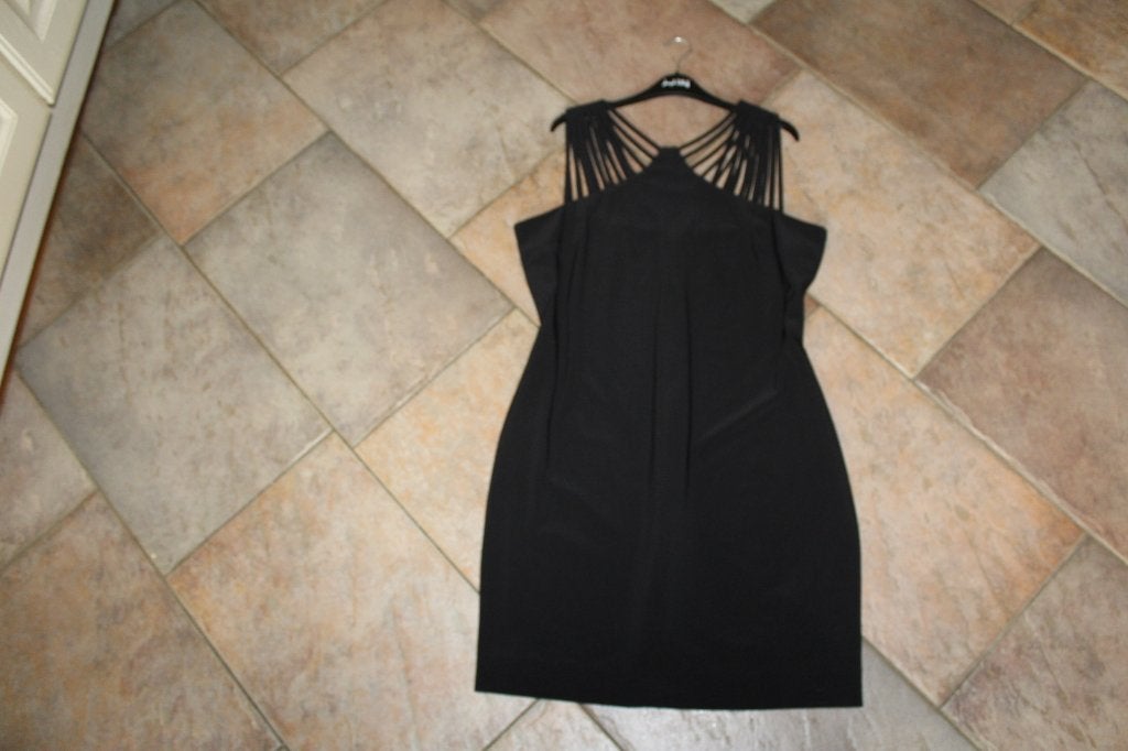 Joseph Ribkoff elegant zwarte stretch jurk mt 40 valt mt M, Kleding | Dames, Jurken, Maat 38/40 (M), Verzenden, ., Zwart