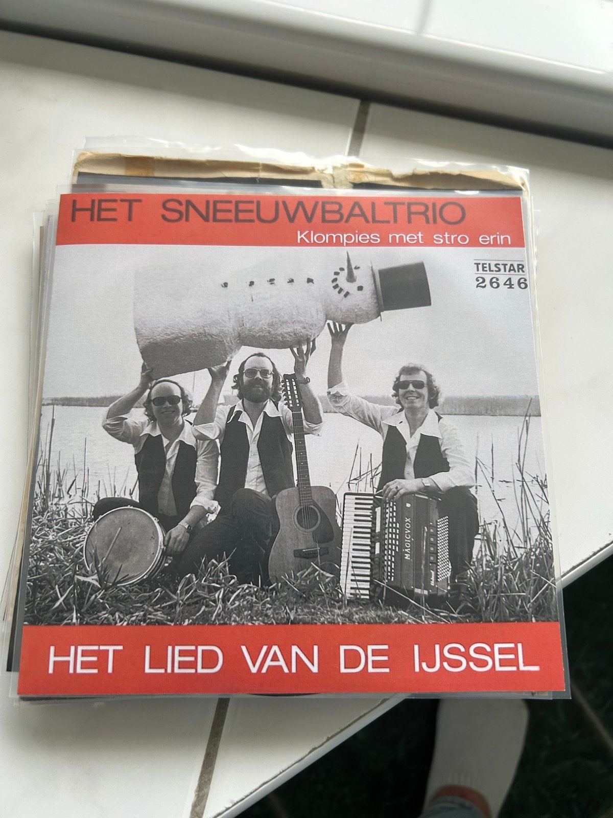 Het Sneeuwbaltrio - Het Lied Van De IJssel Single (1978), Gebruikt, Originele persing, 7 inch, Single