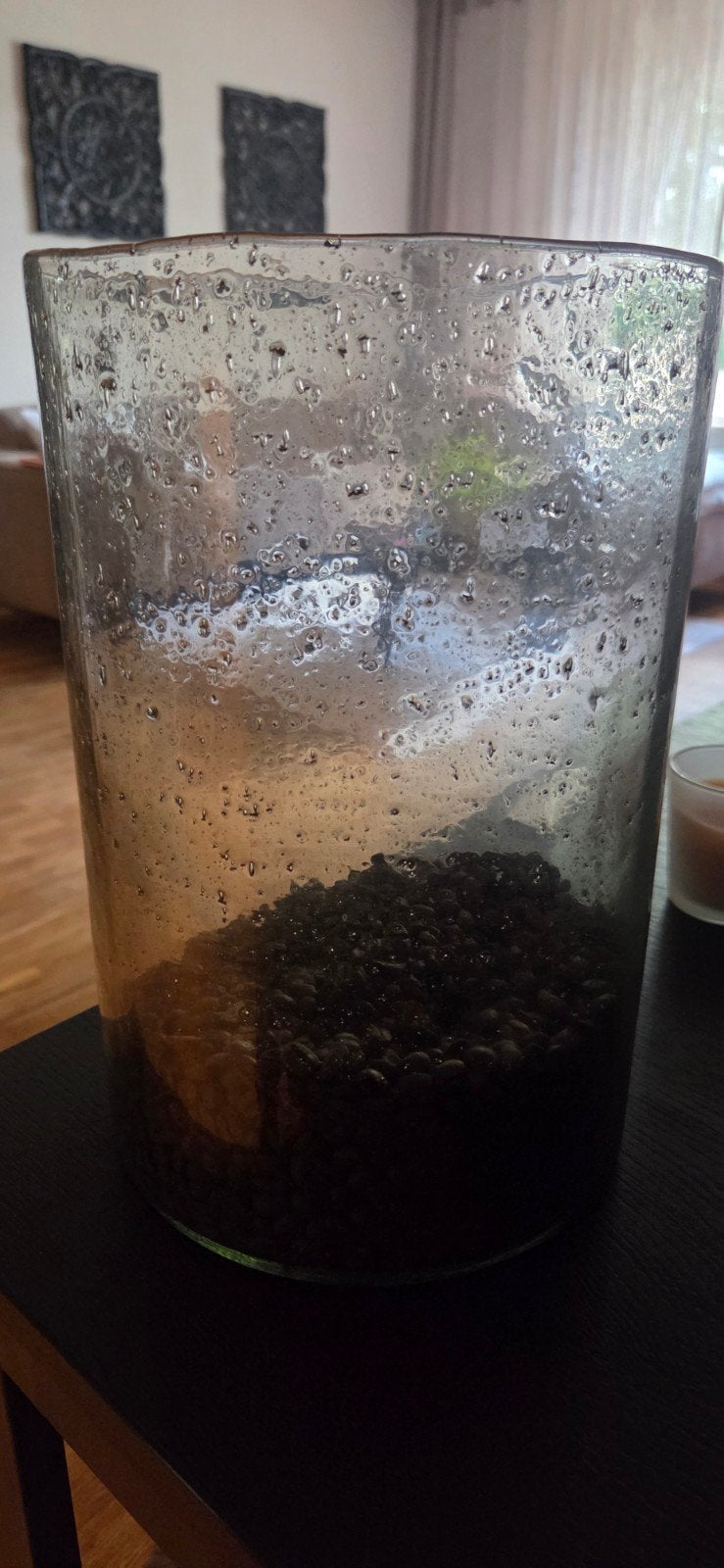 bubble glas vaas, Huis en Inrichting, Ophalen of Verzenden, Zo goed als nieuw