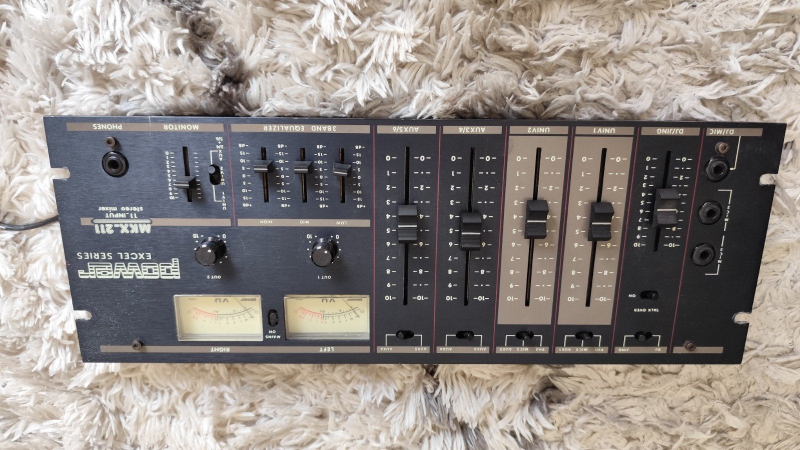 Power MKX 211 Excel Series Mengpaneel, Ophalen of Verzenden, Gebruikt, 5 tot 10 kanalen, Microfooningang