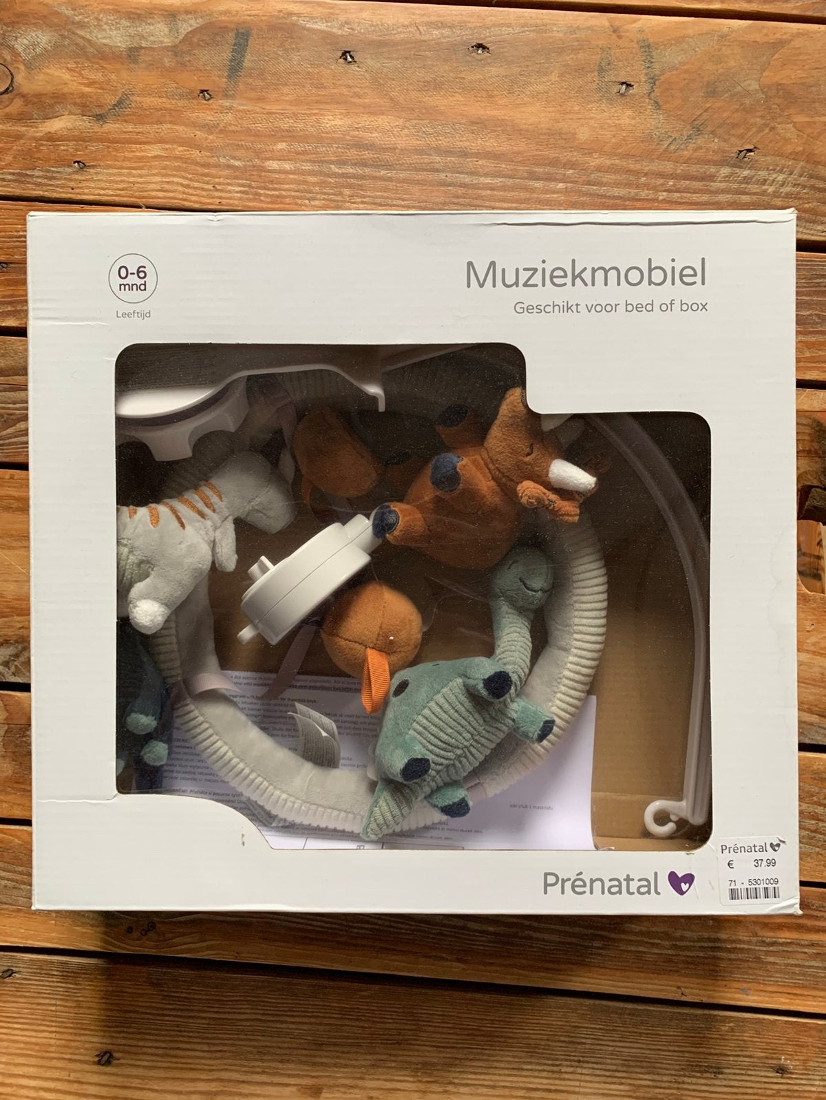 Prenatal muziekbox met dino’s, Kinderen en Baby's, Boxen, Ophalen of Verzenden, Gebruikt, Overige vormen