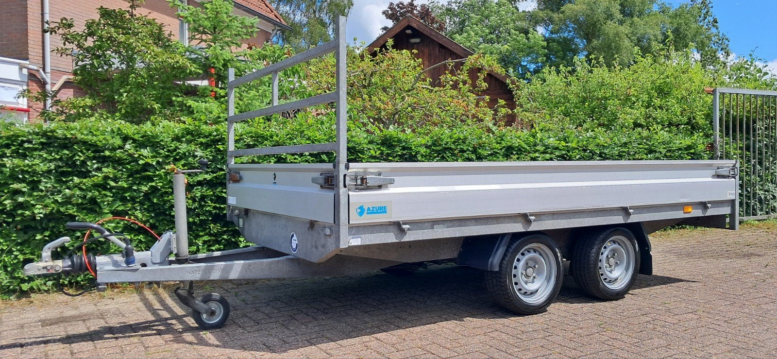 Hapert Azure plateauwagen 180x335cm 2000kg bwjr 2019, Auto diversen, Aanhangers en Bagagewagens, Ophalen, Gebruikt