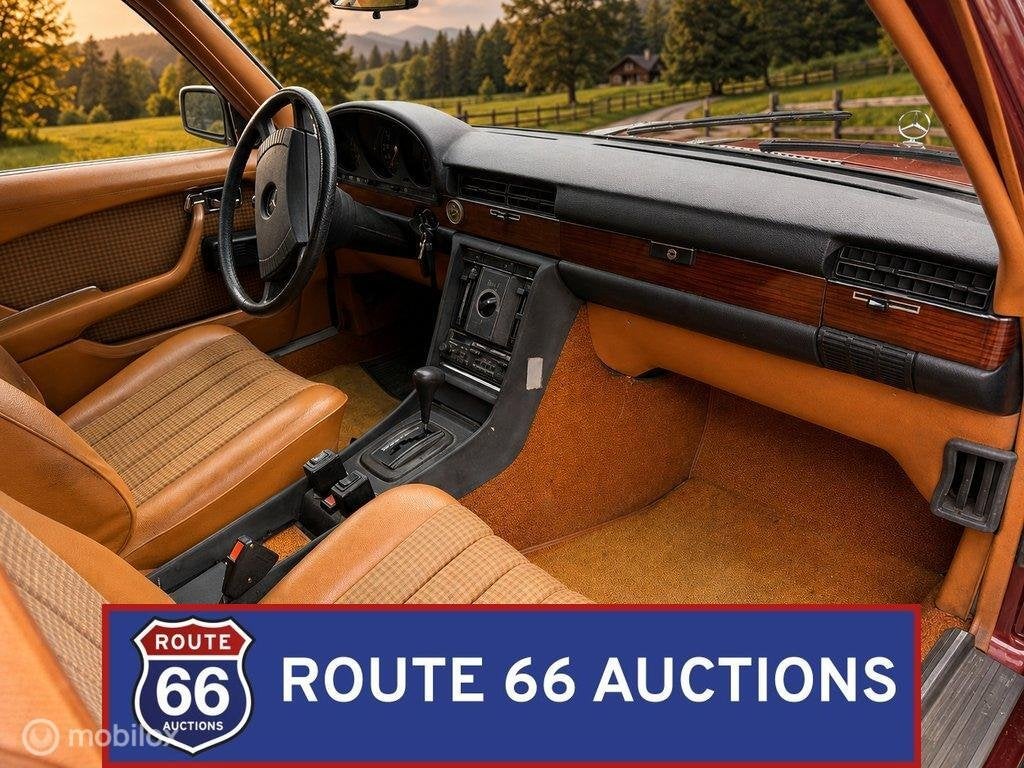 Mercedes-Benz 280 SE | 1976 | Route 66 Auctions, Auto's, Overige carrosserieën, Zwart, Mercedes-Benz, Bedrijf