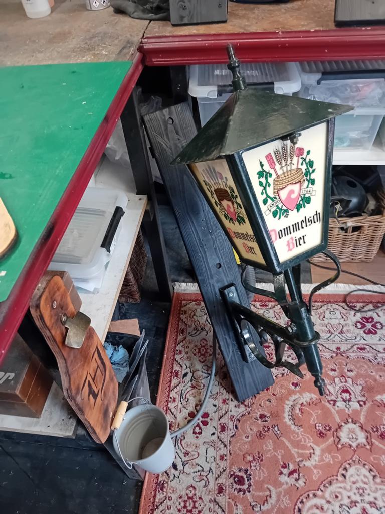 Mooie Dommelsch Bier lantaarn, Ophalen, Zo goed als nieuw, Reclamebord, Plaat of Schild, Overige merken