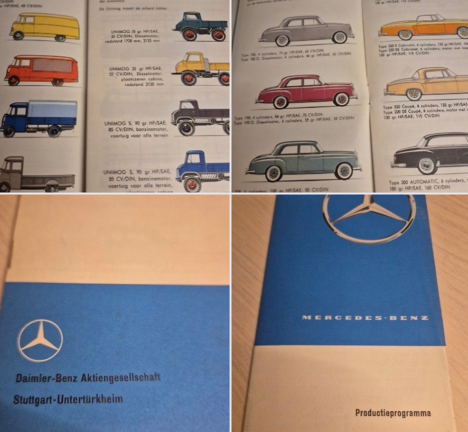 1959Nederlands Mercedes190SL CABRIO Unimog 300SLvleugel cabr, Ophalen of Verzenden, Zo goed als nieuw, Mercedes