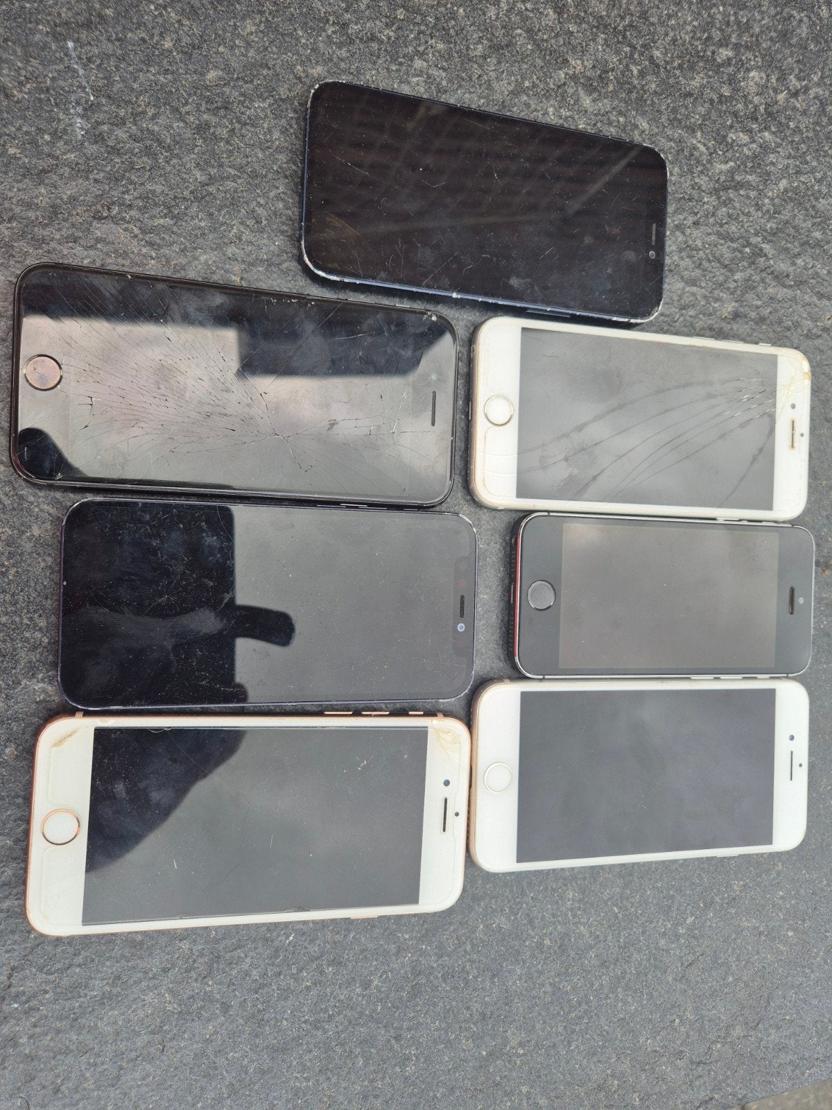 7x iPhone - Werking Onbekend (voor onderdelen/reparatie), Telecommunicatie, Ophalen of Verzenden, Niet werkend, IPhone 7