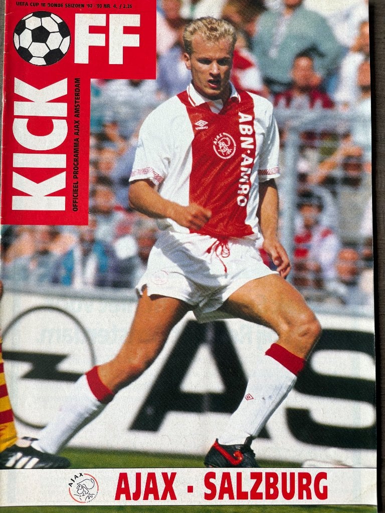 Programma Ajax - Salzburg 1992-1993, Verzenden, Zo goed als nieuw, Ajax, Boek of Tijdschrift