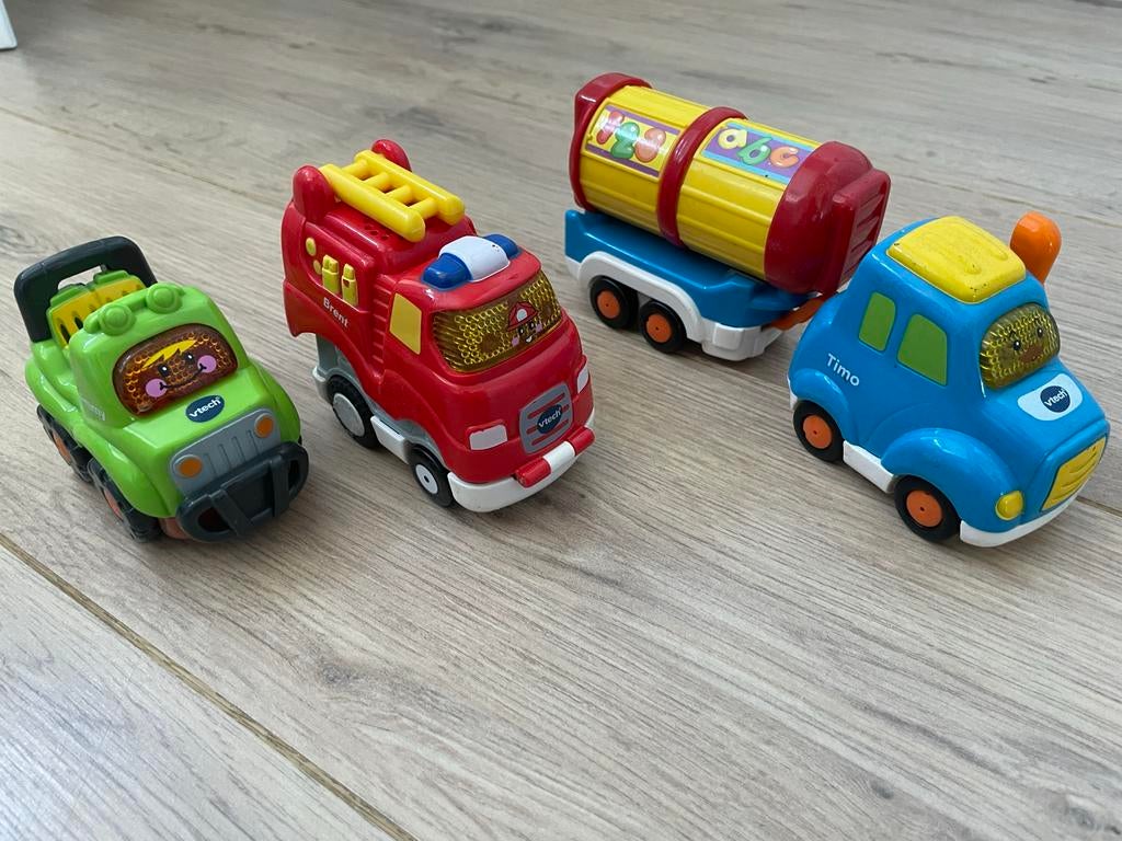 Vtech Toet Toet Auto's: Brent, Timo en Jimmy, Ophalen of Verzenden, Zo goed als nieuw
