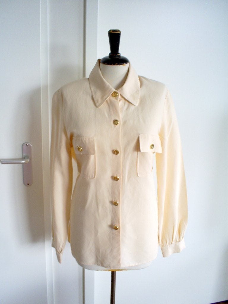 NIEUW __ prachtige CAROLINE BISS blouse mt. 38, Maat 38/40 (M), Verzenden, Beige, Nieuw