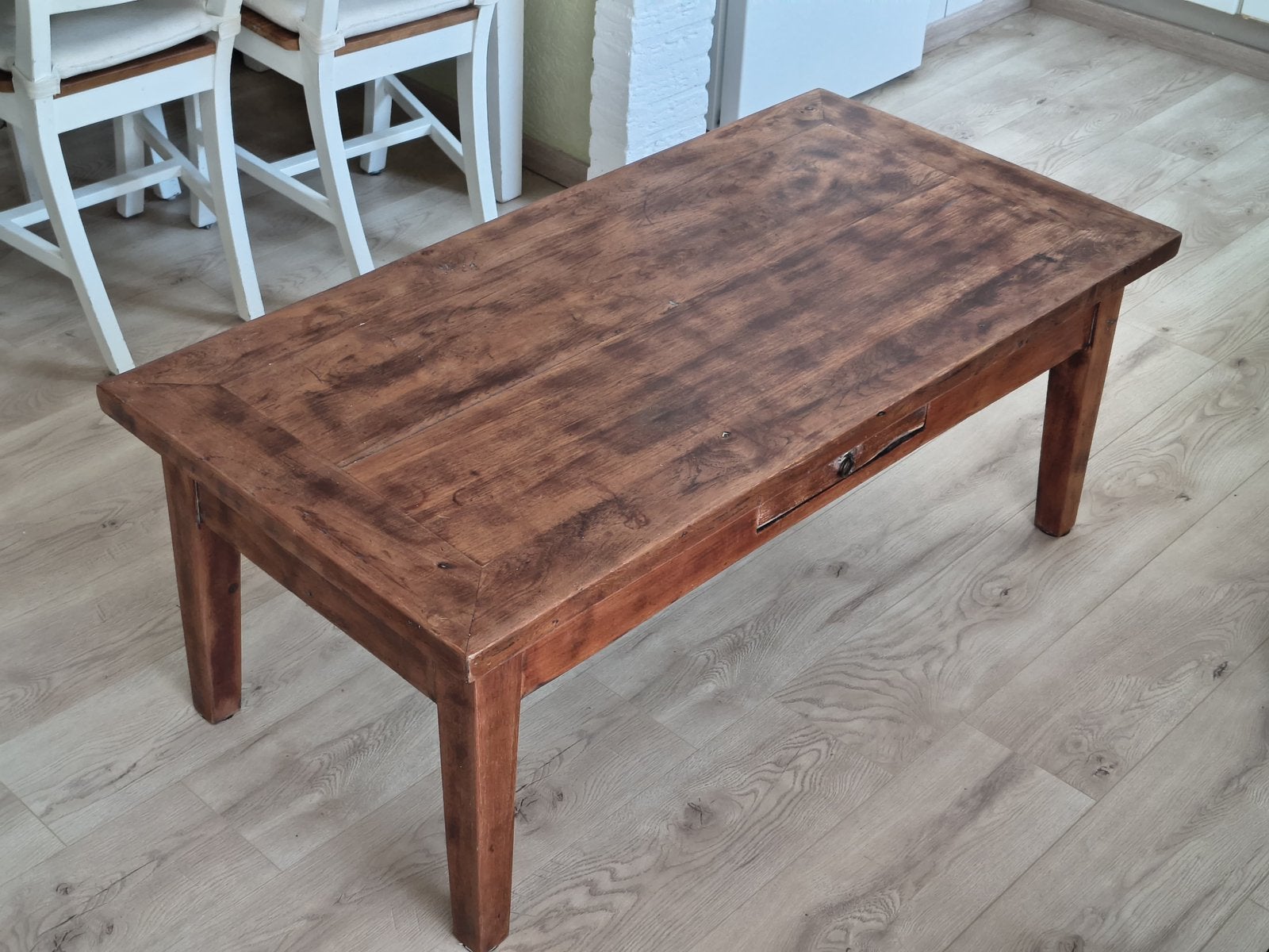 Salontafel hardhout 1.20 x 0.60, Ophalen, 100 tot 150 cm, 50 tot 100 cm, Zo goed als nieuw