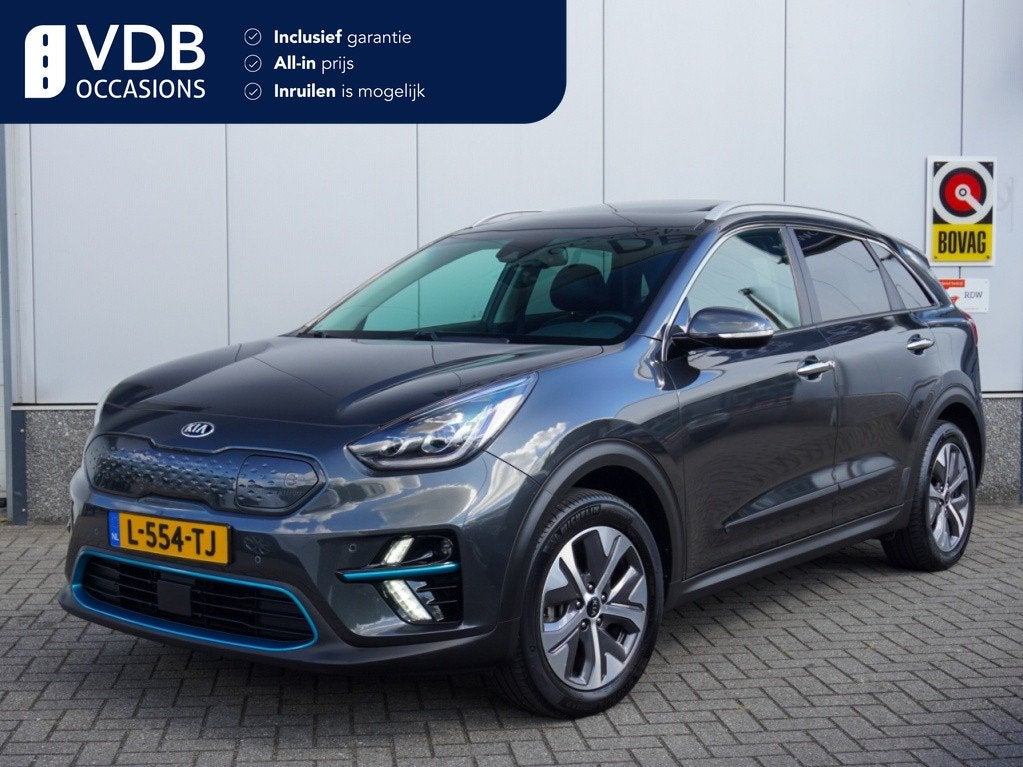 Kia e-Niro Dyn.PlusLine 64 kWh Schuifdak | Stoel&Stuur verwa, Auto's, Automaat, 0 cilinders, Gebruikt, Zwart