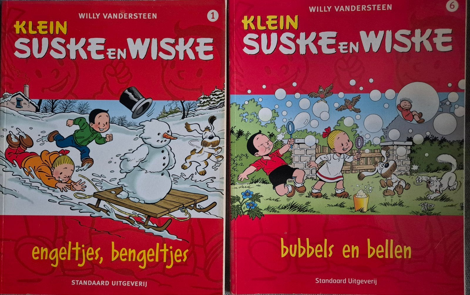 Klein Suske & Wiske - Engeltjes, Bengeltjes & Bubbels en Bel, Meerdere stripboeken, Ophalen of Verzenden, Gelezen, Willy Vandersteen