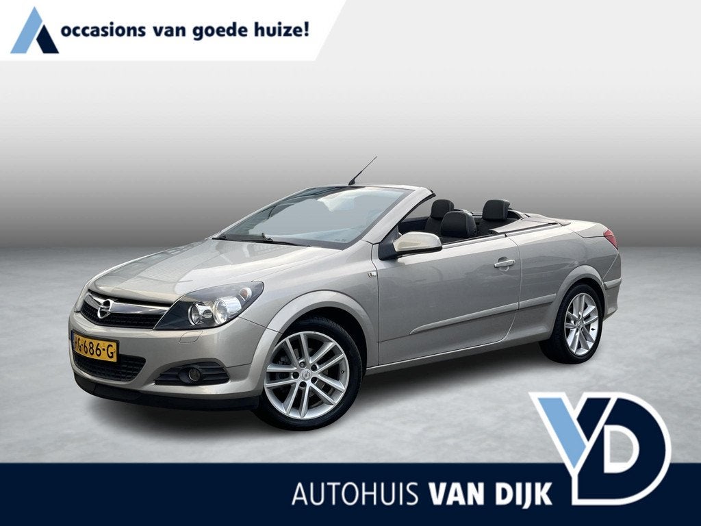 Opel Astra TwinTop 1.8 Enjoy | 2e eign/Airco/CruiseControl/S, Gebruikt, Zwart, 4 cilinders, Cabriolet