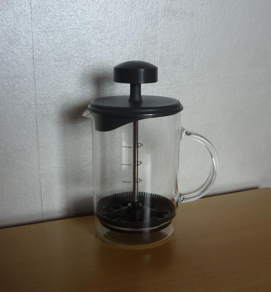 Glazen grijze koffiemaker cafetiere koffiekan, Ophalen of Verzenden, Zo goed als nieuw
