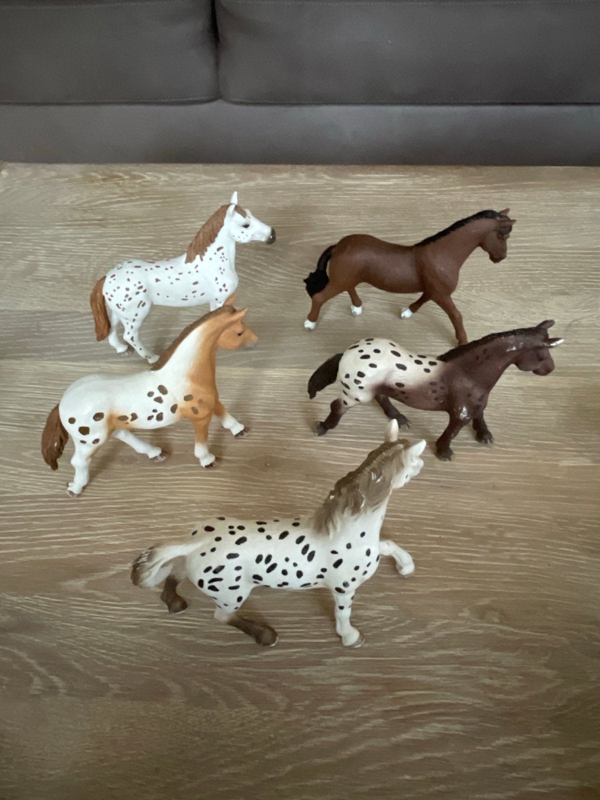 Schleich paarden set - 5 stuks, Ophalen of Verzenden, Gebruikt