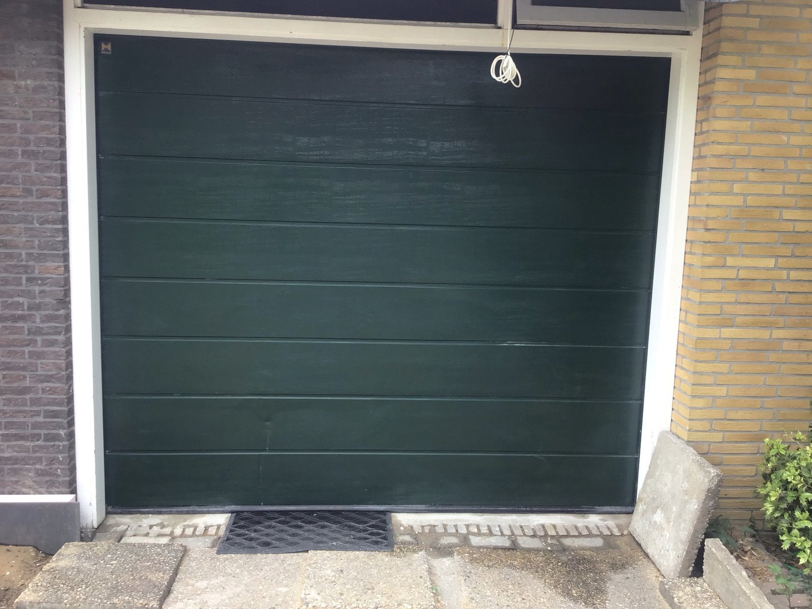 Hormann garagedeur met Promatic aandrijving (212x249 cm), Ophalen, Kunststof, Gebruikt, 120 cm of meer