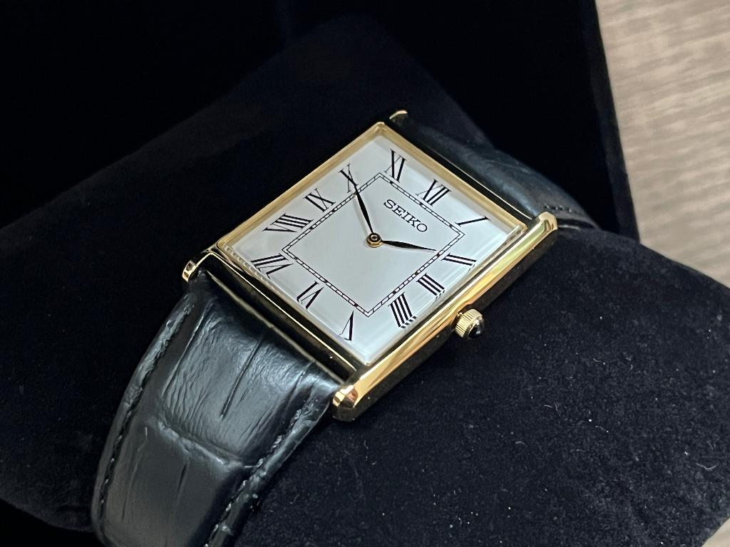 Seiko horloge - Tank model, Sieraden, Tassen en Uiterlijk, Horloges | Heren, Seiko, Leer, Staal, Polshorloge