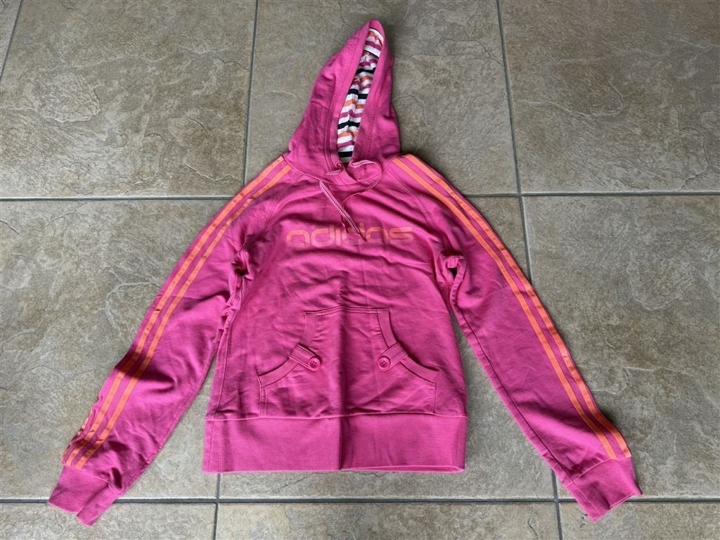 Adidas Dames Hoodie maat 38Multi Gestreepte Trui van 100% Ka, Ophalen of Verzenden, Zo goed als nieuw, Maat 38/40 (M)