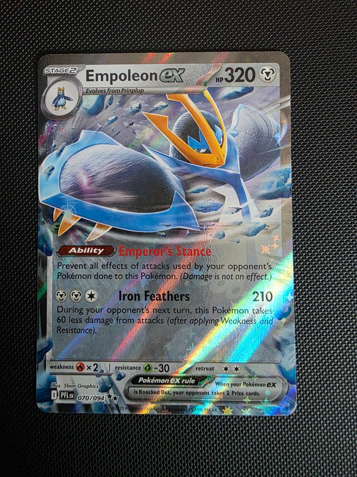empoleon ex #070 phantasmal flames, Ophalen of Verzenden, Nieuw, Losse kaart