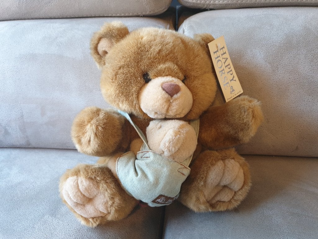 Knuffel - Beer met baby beer 12, Ophalen of Verzenden, Zo goed als nieuw, Beer