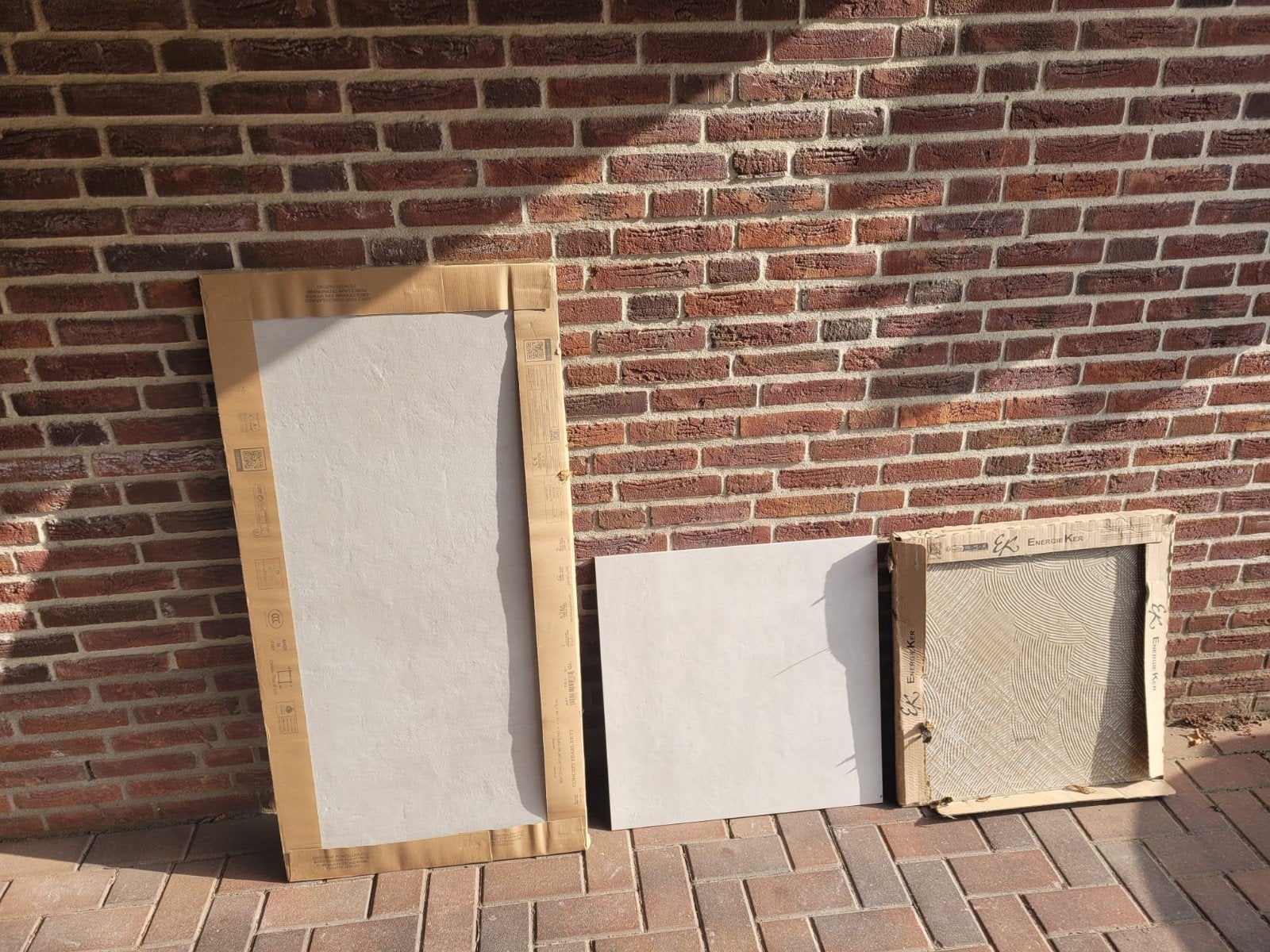 Bakamer tegels, Ophalen, Kalkzandstenen