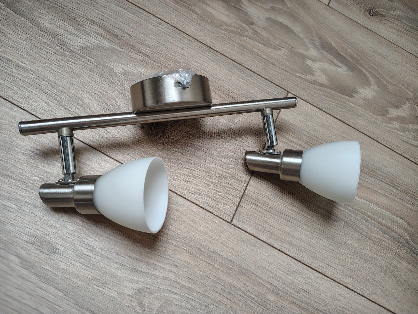 Briloner Plafondspot met 2 lampen, wit/chroom, Gebruikt, Brilo, Modern, Verstelbaar