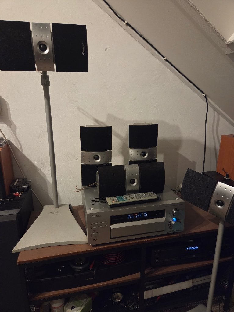 Pioneer VSX-D812 receiver met complete surround set, Ophalen, Losse componenten, Zo goed als nieuw, Pioneer
