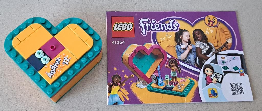 Lego Friends Andrea’s Hartvormige Doos - 41354, Compleet, Lego, Friends, Ophalen of Verzenden