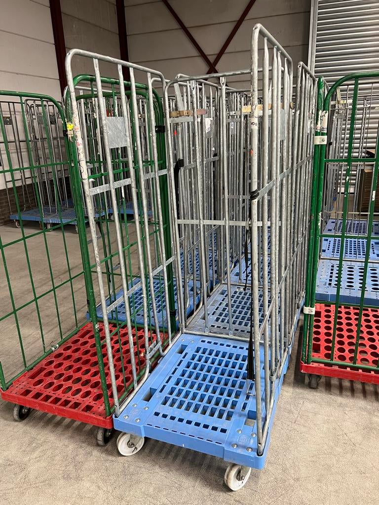 HOZA Rolcontainers 3-heks 64 x 78 x 170 cm tot 500 stuks!, 100 liter of meer, Ophalen, Gebruikt, Transportkar