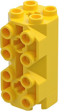 Lego Yellow Brick,Modified Octagonal 2 x 2 x 3 1/3 with Side, Gebruikt, Overige thema's, Lego, Ophalen of Verzenden