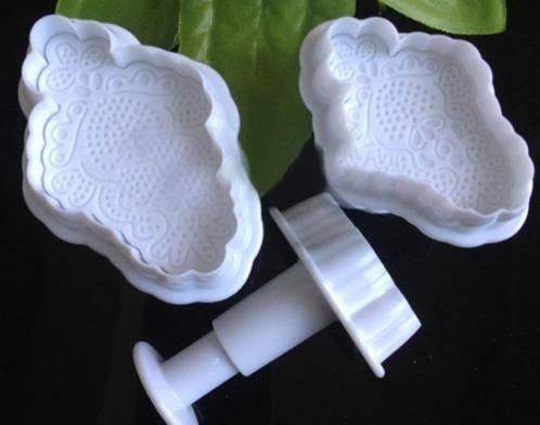 NIEUW 3st broderie of macrame cutter plungers uitstekers, Hobby en Vrije tijd, Taarten en Cupcakes maken, Ophalen of Verzenden