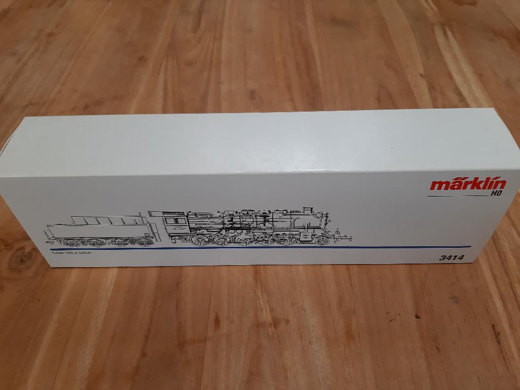 Märklin 3414 Stoomlokomotief serie 150Z SNCF in, Wisselstroom, Locomotief, Ophalen of Verzenden, Zo goed als nieuw