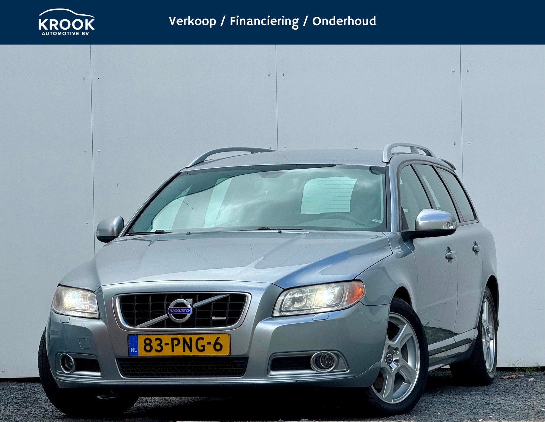 Volvo V70 2.0T R-Edition | 2011 | Automaat |, 4 cilinders, Met garantie (alle), 203 pk, Zilver of Grijs