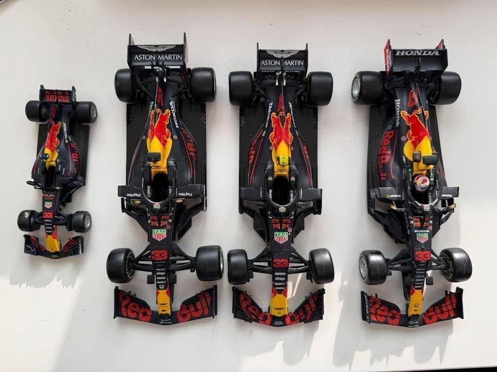 Red Bull Racing F1 Modelauto's RB13 RB14 RB16 RB16B, Ophalen of Verzenden, Zo goed als nieuw, Bburago
