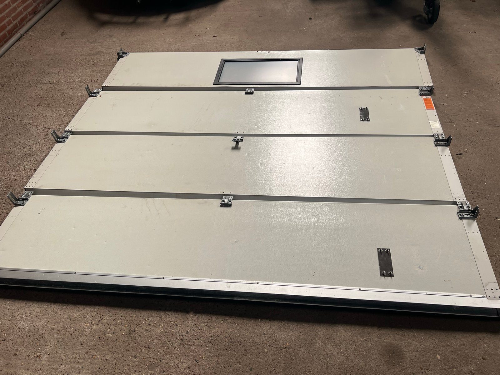 Garagedeur met motor en rails GRATIS- compleet(gedemonteerd), Gebruikt, 120 cm of meer, Garagedeur, Ophalen of Verzenden