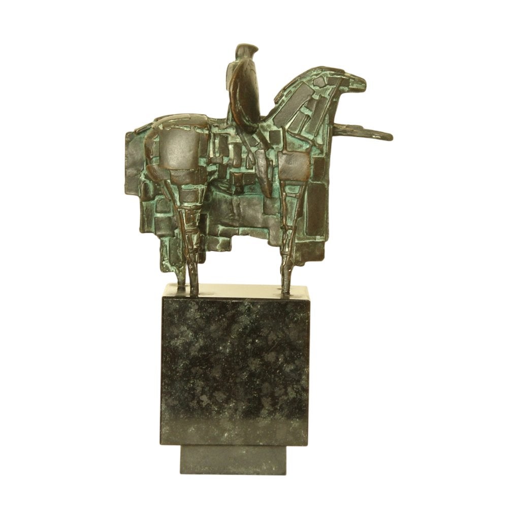 BRONZEN BEELD Eric Claus DE WACHTER NEDERLANDSCHE BANK 1988, Ophalen of Verzenden, Brons, Beeld
