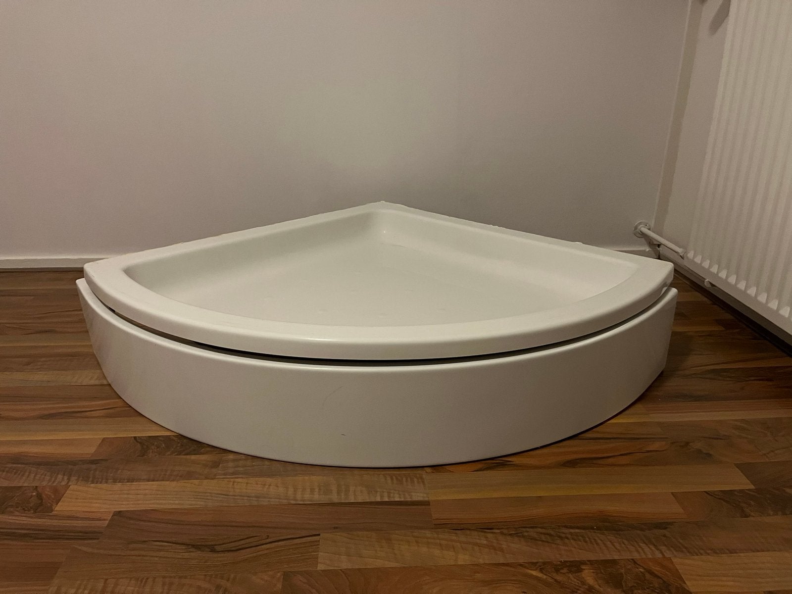 Douchebak kwartrond wit 90x90, Ophalen, Gebruikt, Douche