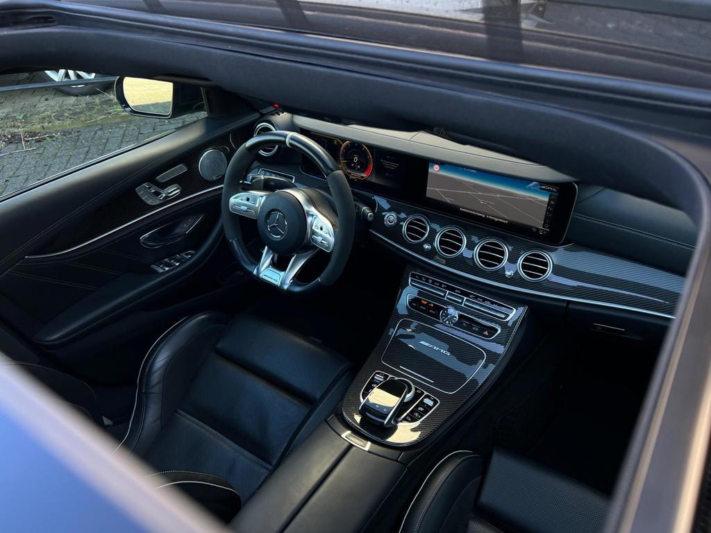 Mercedes-Benz E-Klasse AMG E63S 4MATIC Premium+! Kuipstoelen, Auto's, Automaat, Adaptive Cruise Control, Gebruikt, 120 €/maand