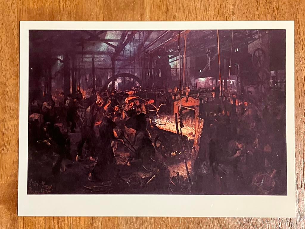 Adolph Menzel - Eisenwalzwerk (1872-1875), Ophalen of Verzenden, 1980 tot heden, Ongelopen, Ambachten of Beroep