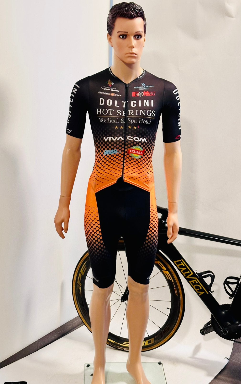 Wielrenkleding wielrenpak snelpak speedsuit maat L Doltcini, Heren, Ophalen of Verzenden, Zo goed als nieuw, L