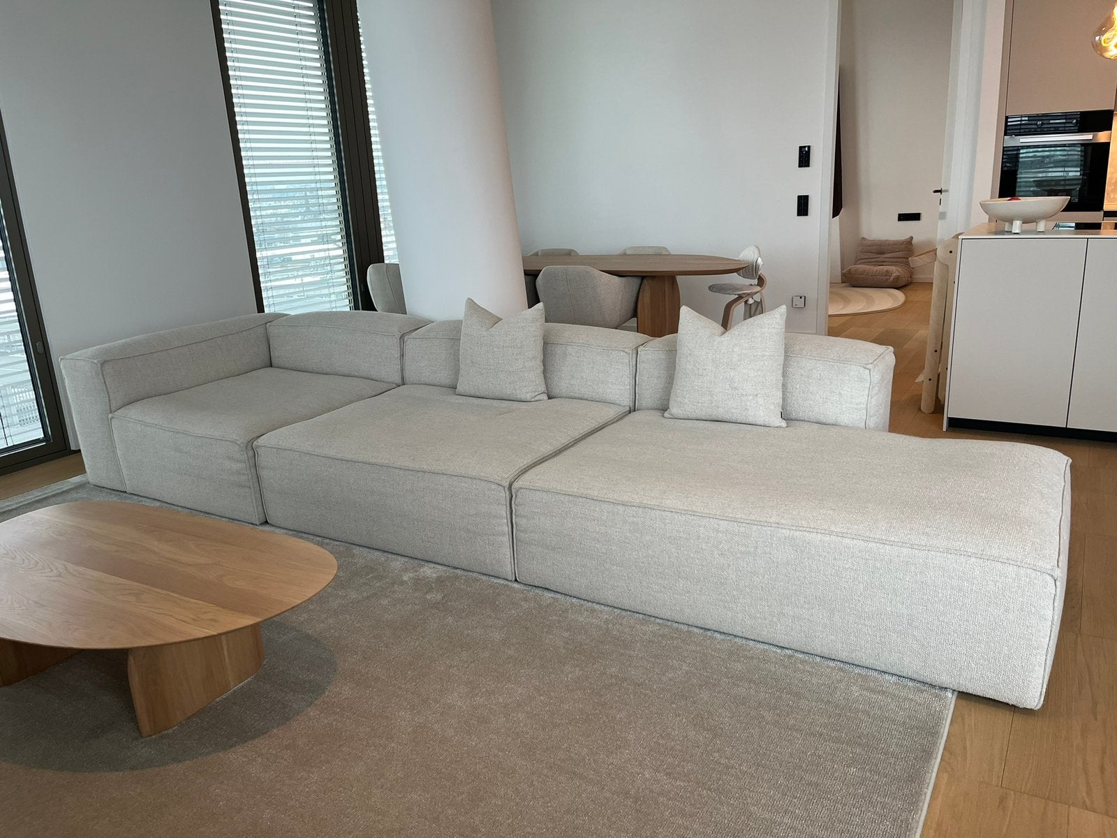 Bolia Cosima Modulaire bank, Ophalen, Zo goed als nieuw, Beige, Tapijt