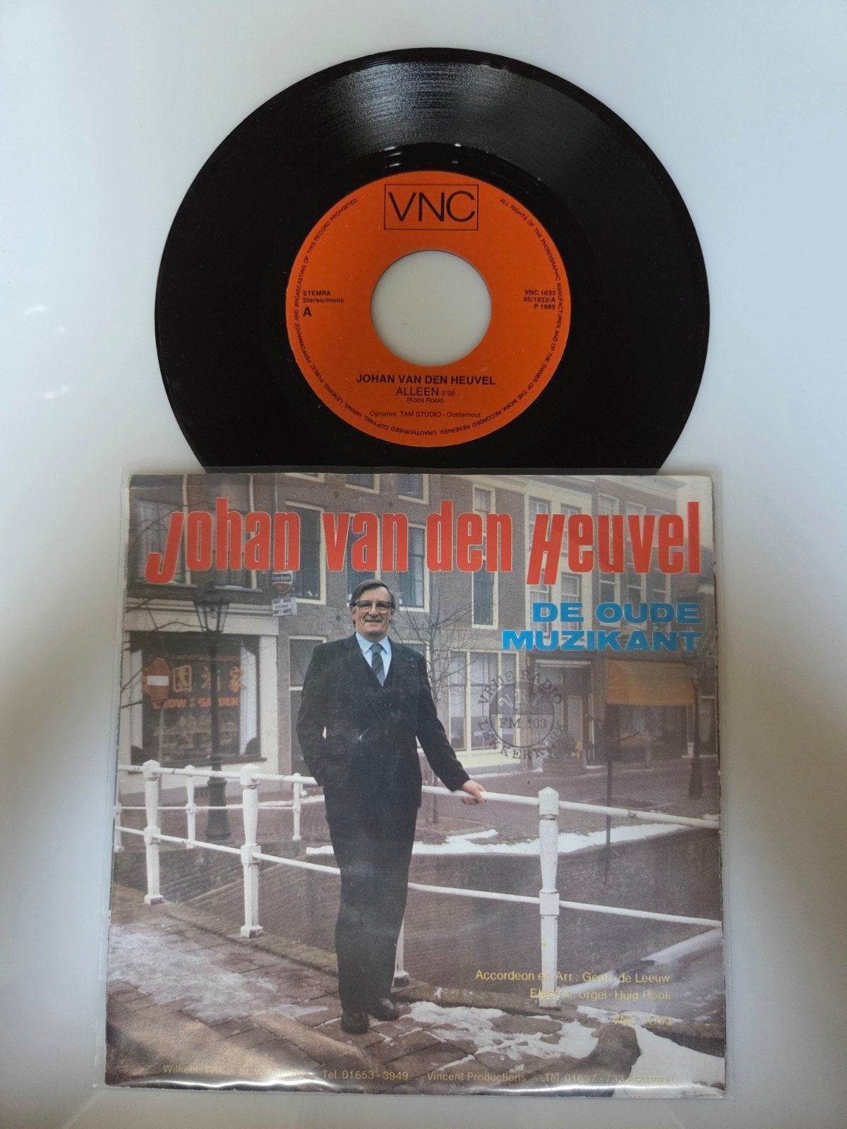 Johan van den Heuvel - De oude muzikant, Cd's en Dvd's, Ophalen of Verzenden, Gebruikt, 7 inch, Nederlandstalig