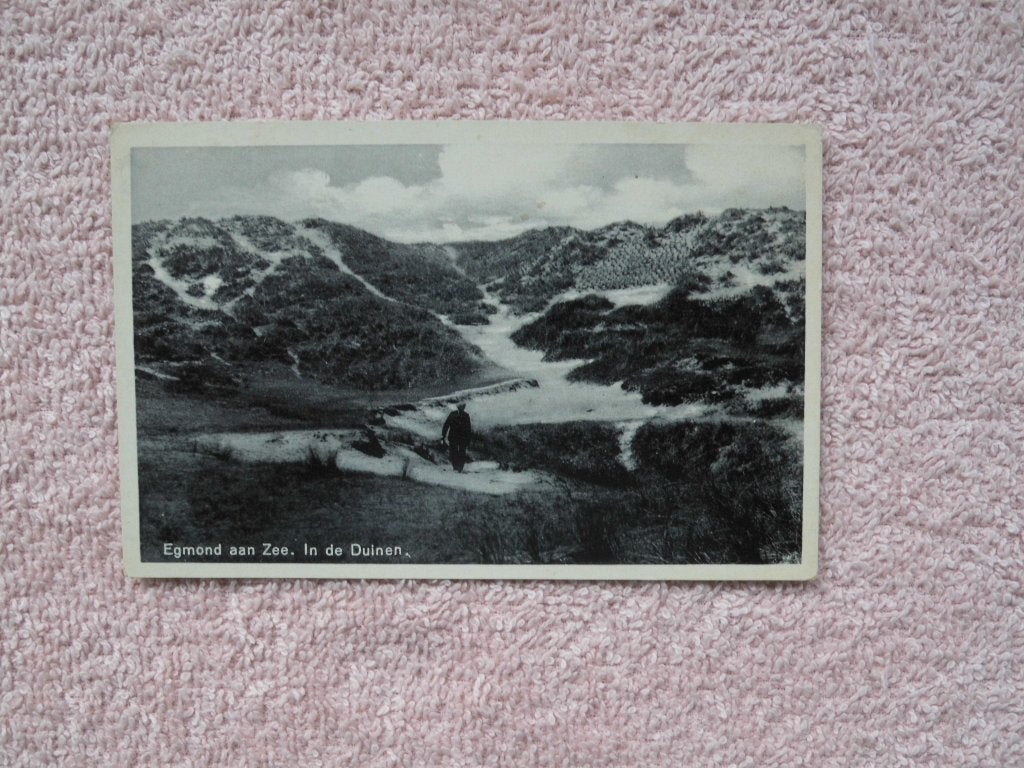 Egmond aan Zee, in de duinen., Ophalen of Verzenden, 1920 tot 1940, Gelopen, Noord-Holland